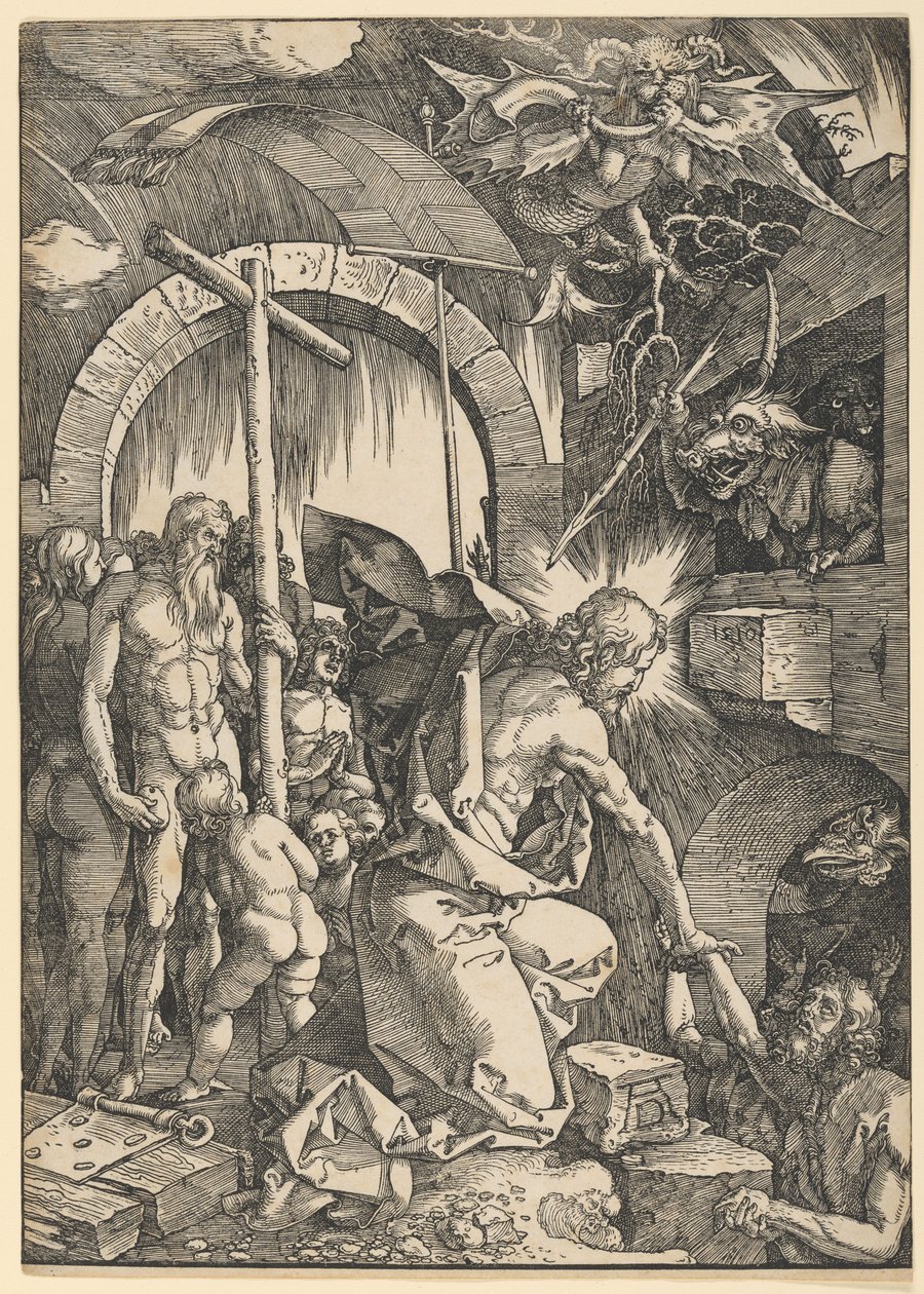 Kristus v limbu, z Velkých pašijí od Albrecht Dürer