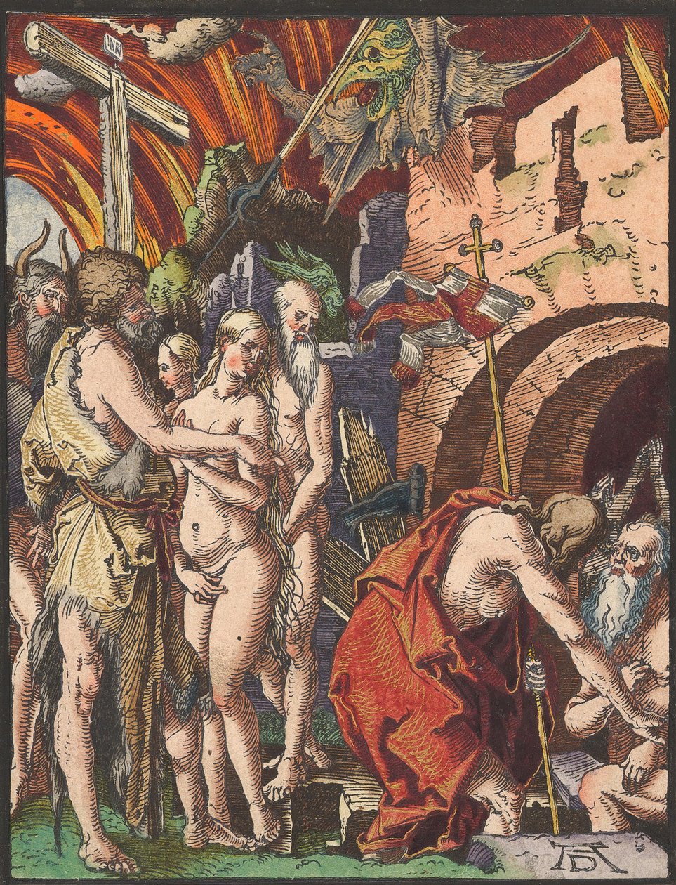 Kristus v limbu, z Malých dřevořezových pašijí.n.d. od Albrecht Dürer