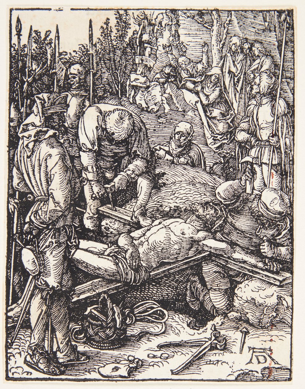 Kristus přibitý na kříž od Albrecht Dürer