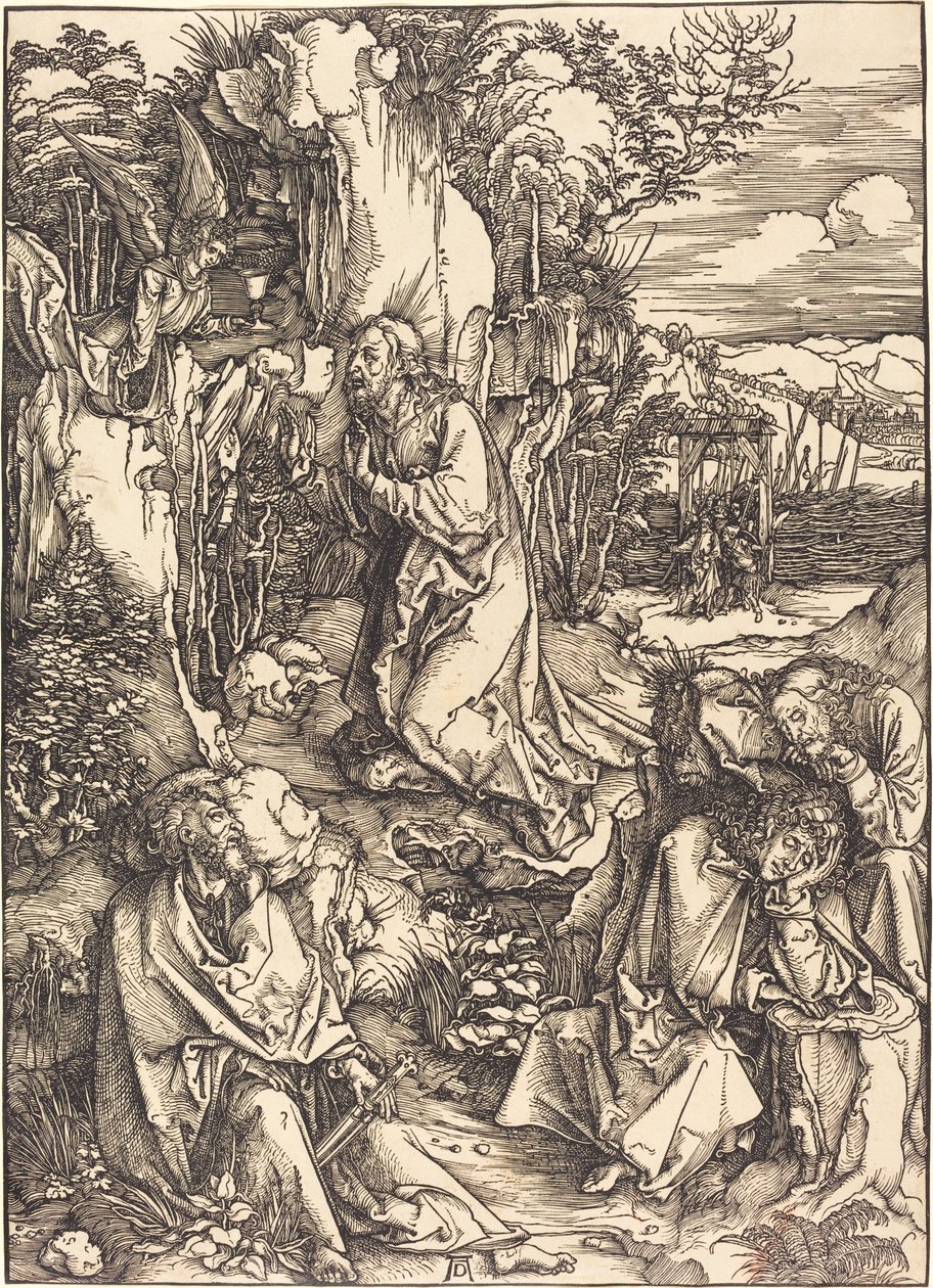 Kristus na hoře Olivetské od Albrecht Dürer