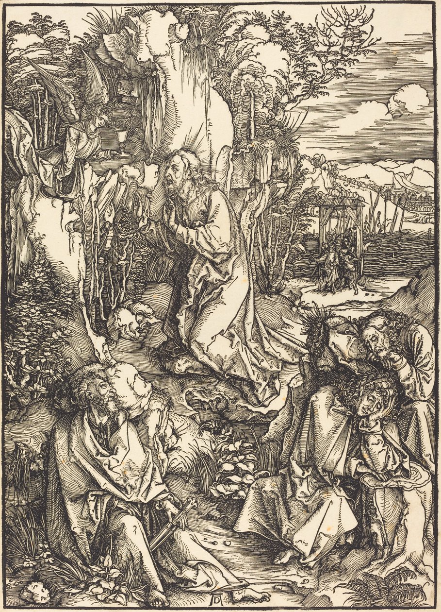 Kristus na hoře Olivetské od Albrecht Dürer