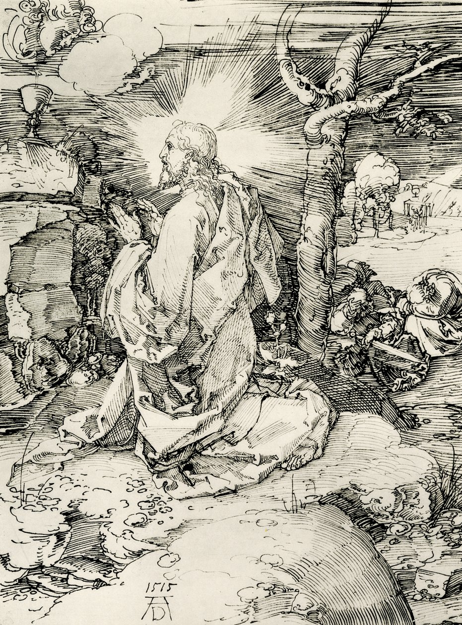 Kristus na hoře Olivetské od Albrecht Dürer