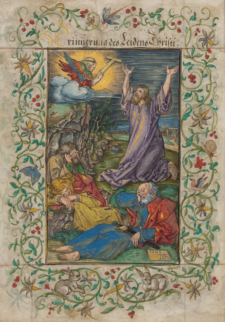 Kristus na Olivové hoře, 1508 a 1580 od Albrecht Dürer