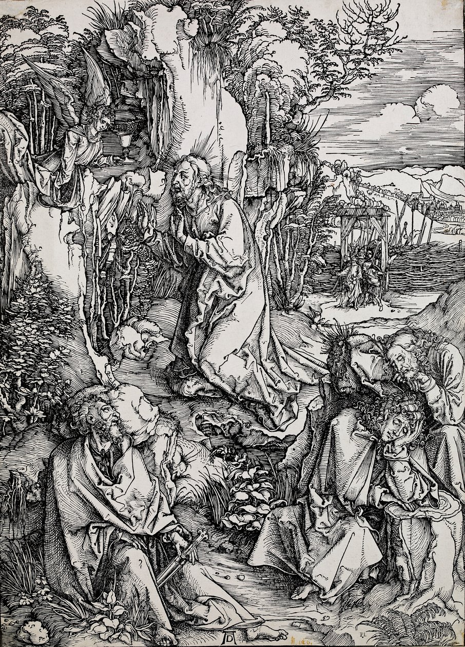Kristus na Olivové hoře, 1496-1511 od Albrecht Dürer