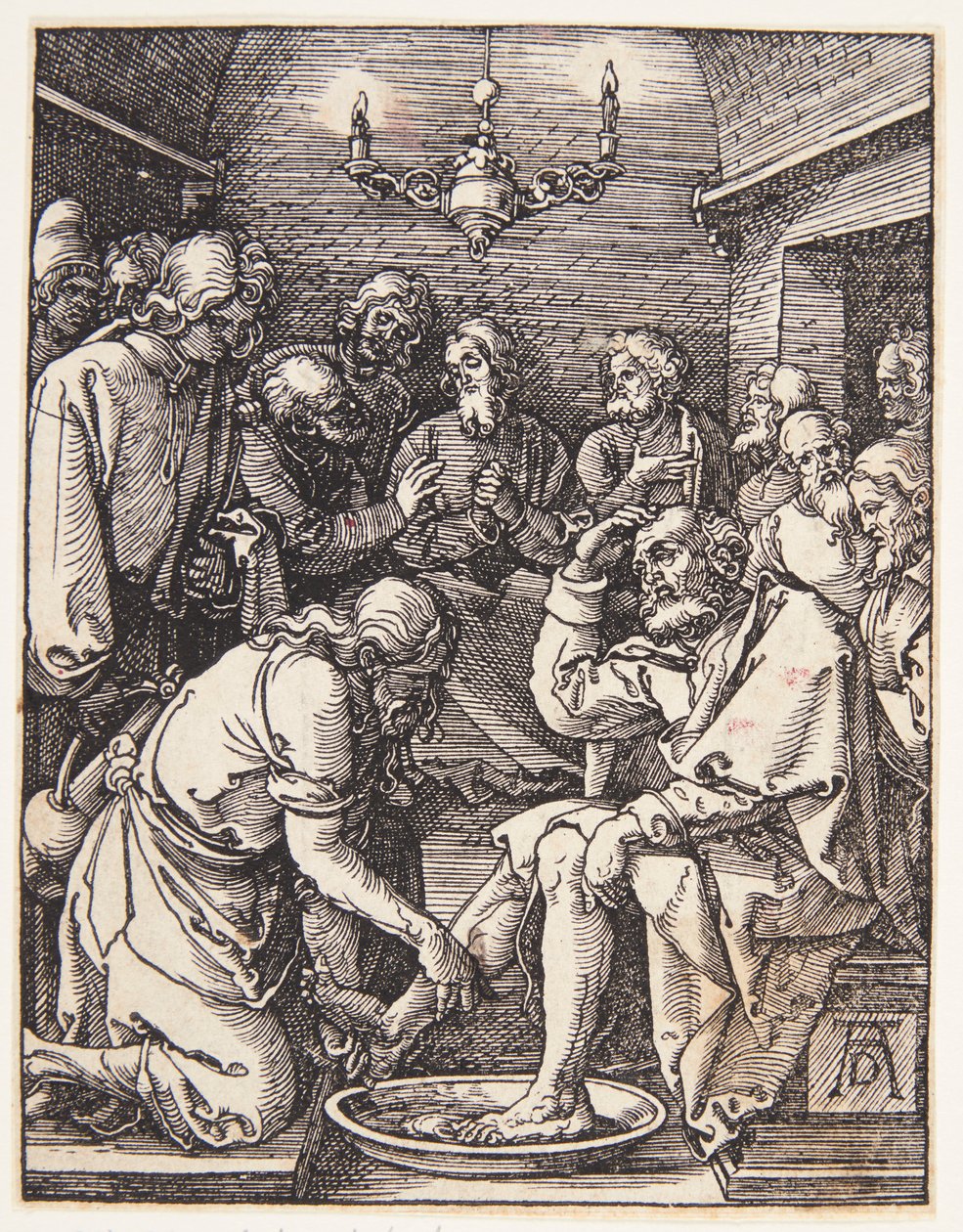 Kristus umývá svatému Petrovi nohy od Albrecht Dürer