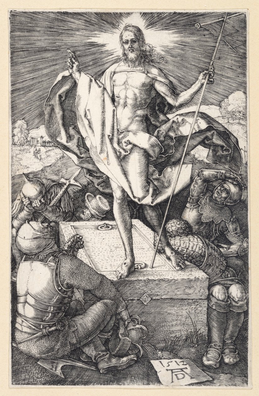 Kristovo zmrtvýchvstání (Mědirytová pašije) od Albrecht Dürer