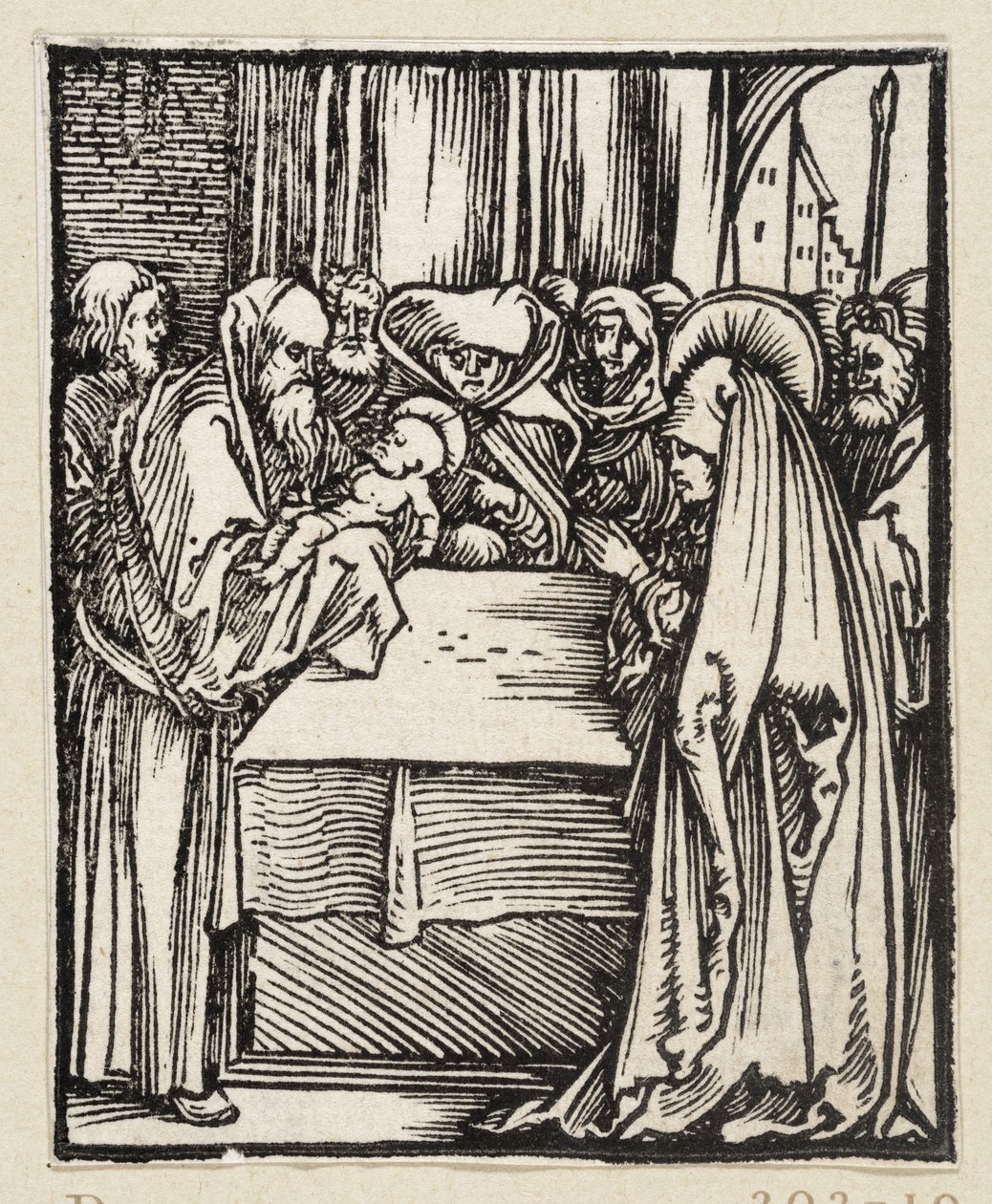 Uvedení Krista do chrámu (43 náboženských témat) od Albrecht Dürer