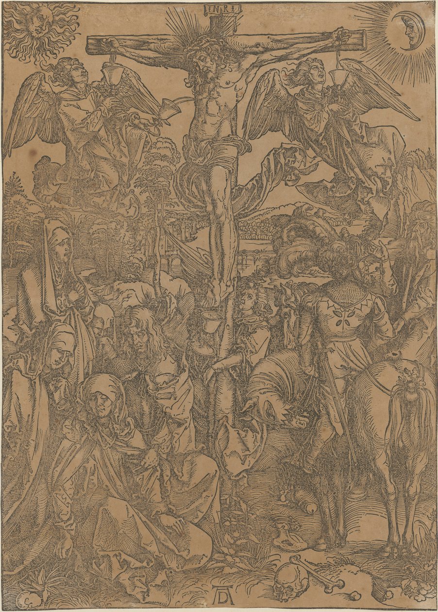 Kristus na kříži, list č. 8 ze série „Velké pašije“ od Albrecht Dürer