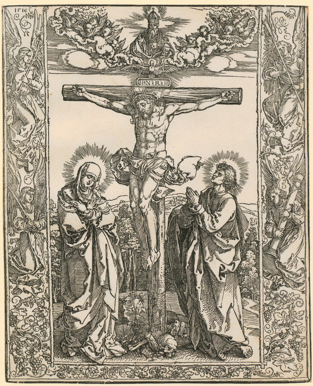 Kristus na kříži s andělským lemem od Albrecht Dürer