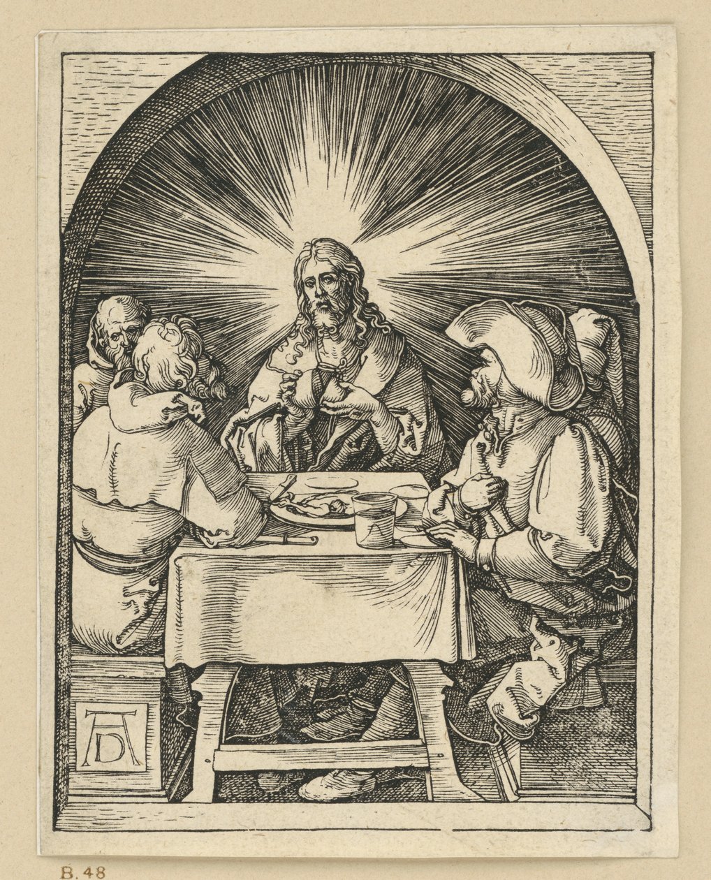 Kristus v Emauzích (Malé pašije) od Albrecht Dürer