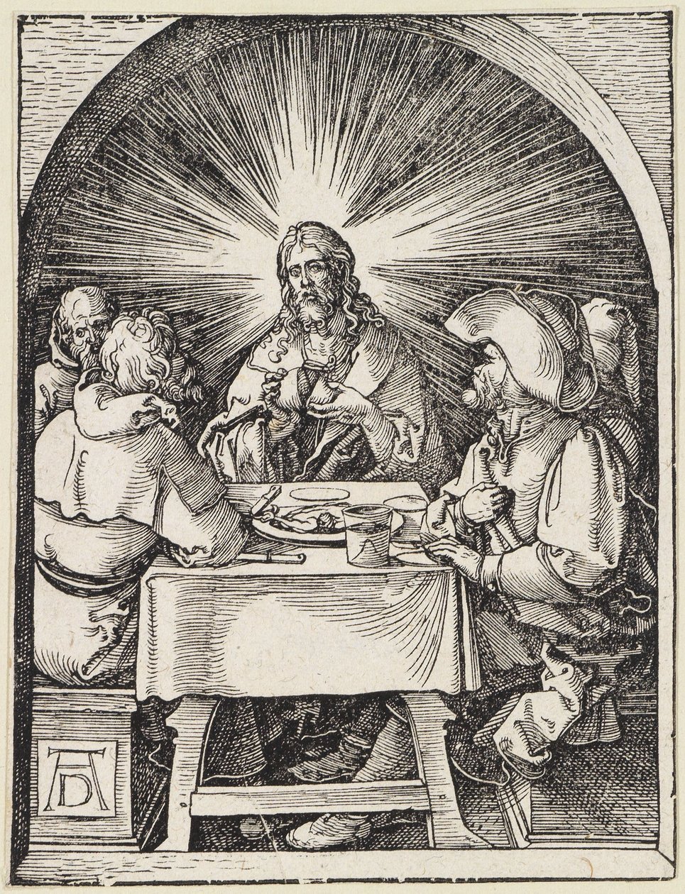 Kristus v Emauzích od Albrecht Dürer