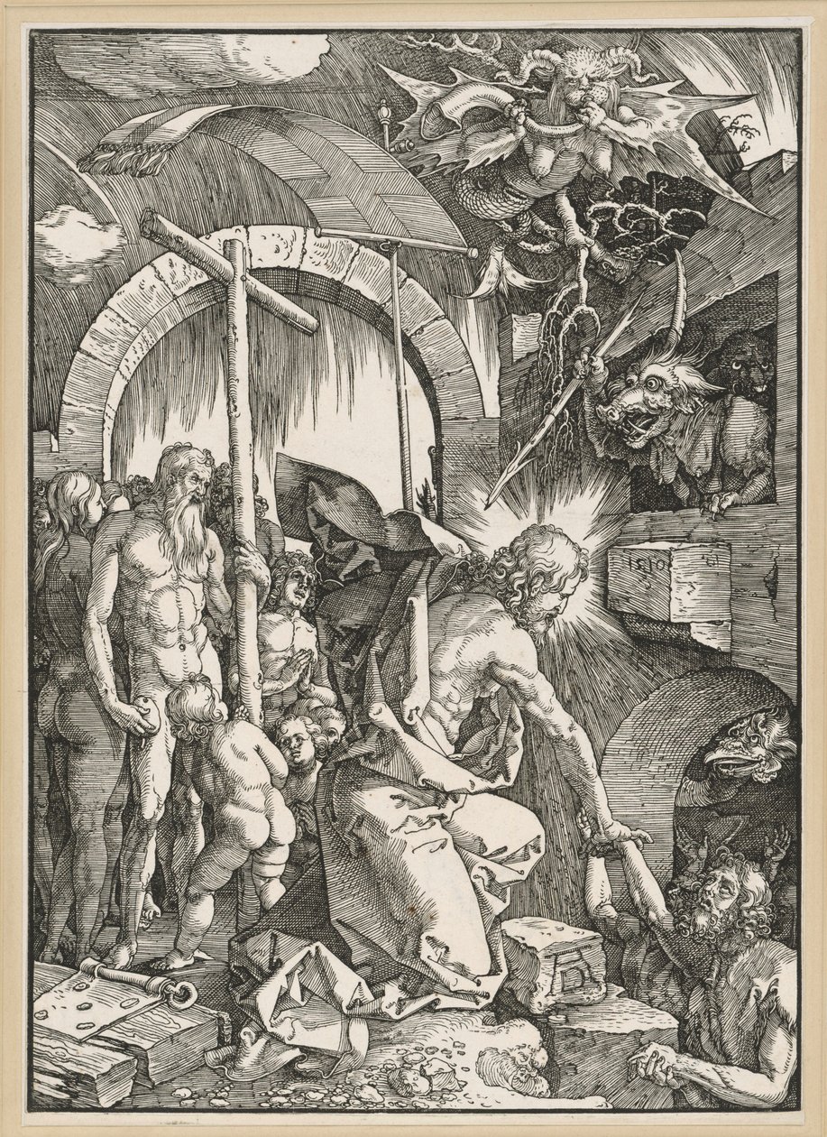 Kristus v předpeklí (Velké pašije) od Albrecht Dürer