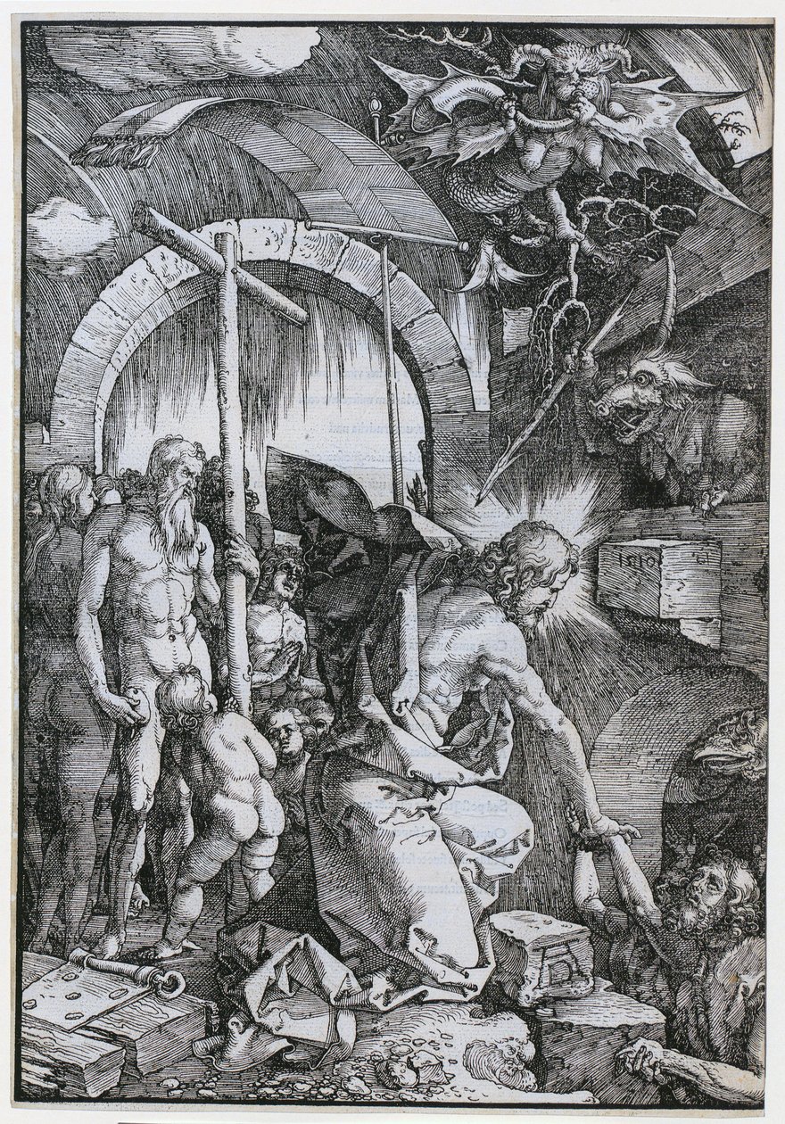 Kristus v předpeklí, list 11 ze série „Velké pašije“ od Albrecht Dürer