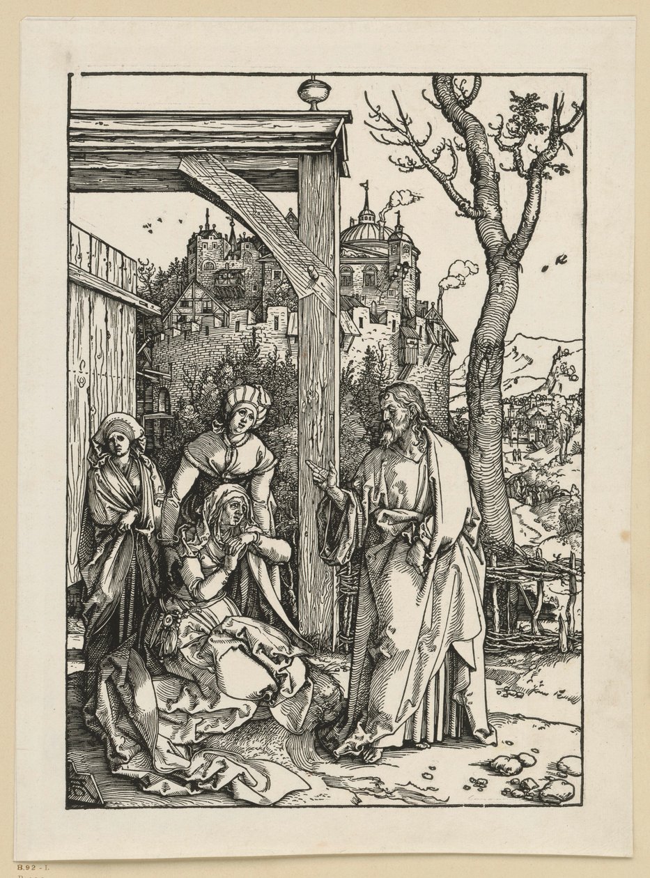 Kristus se loučí se svou matkou (Život Panny Marie) od Albrecht Dürer