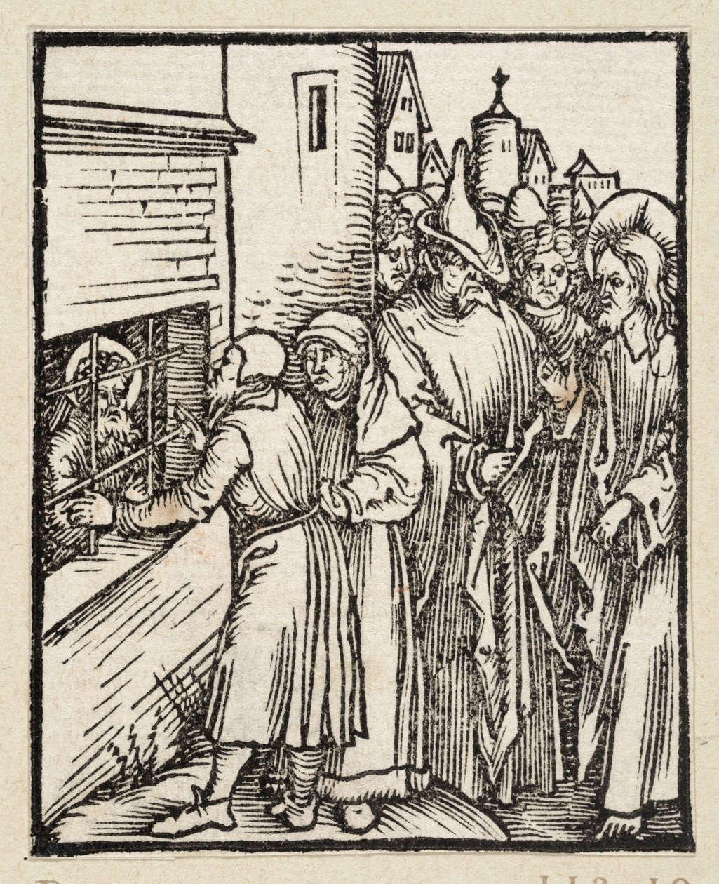 Kristus posílá učedníky k Janovi do vězení (43 náboženských námětů) od Albrecht Dürer