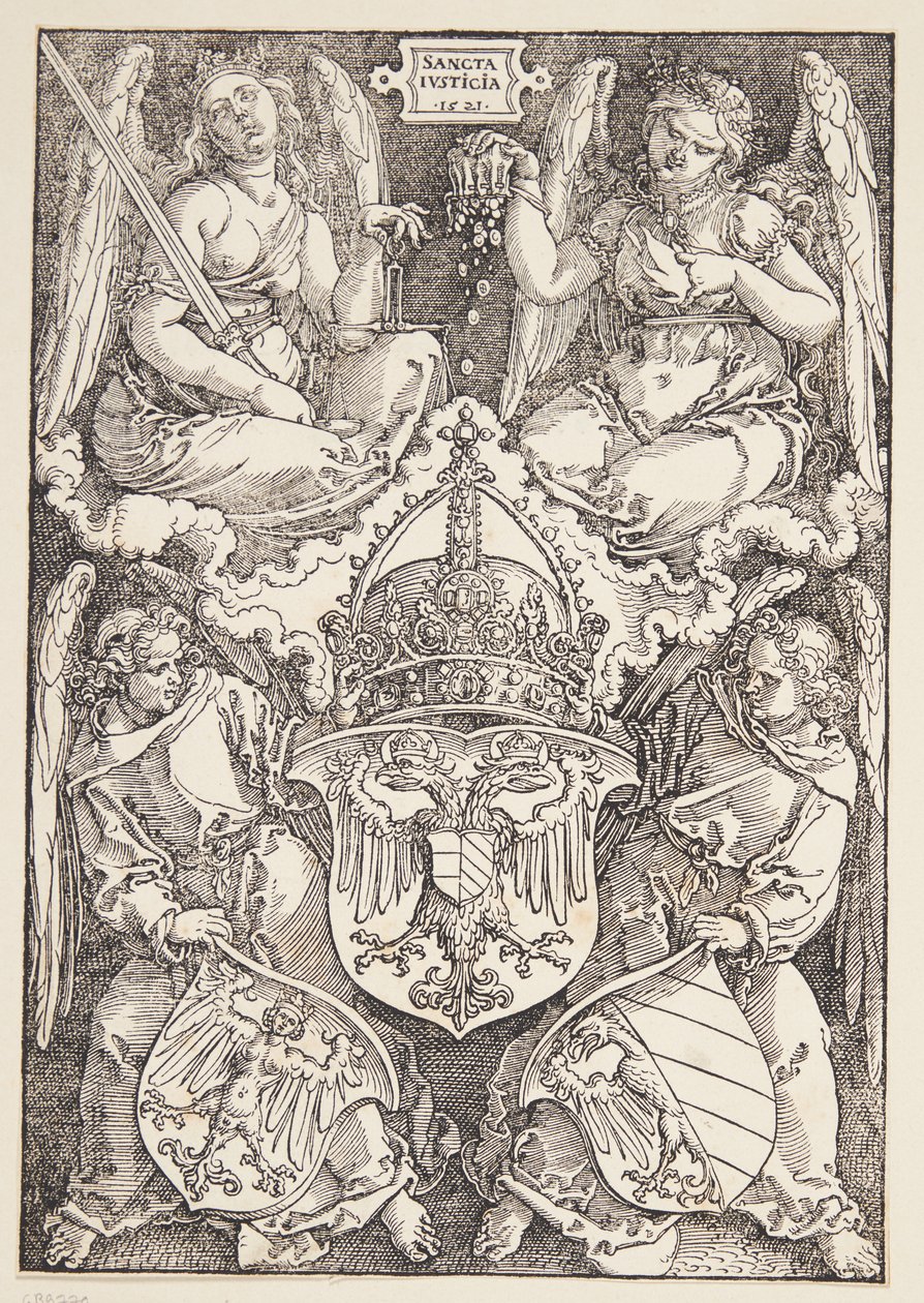 Erb říše a města Norimberk od Albrecht Dürer
