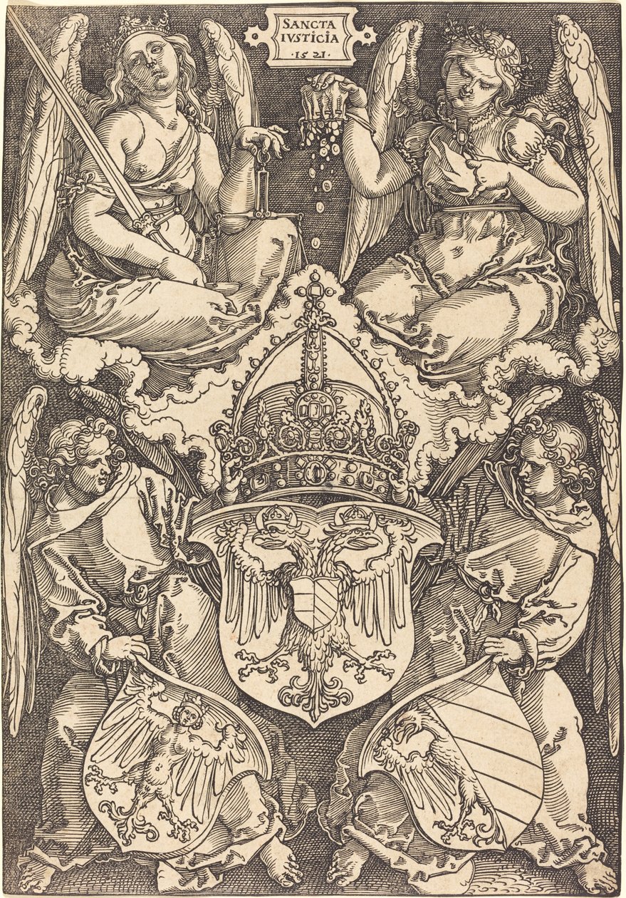 Znak Německé říše a města Norimberk od Albrecht Dürer