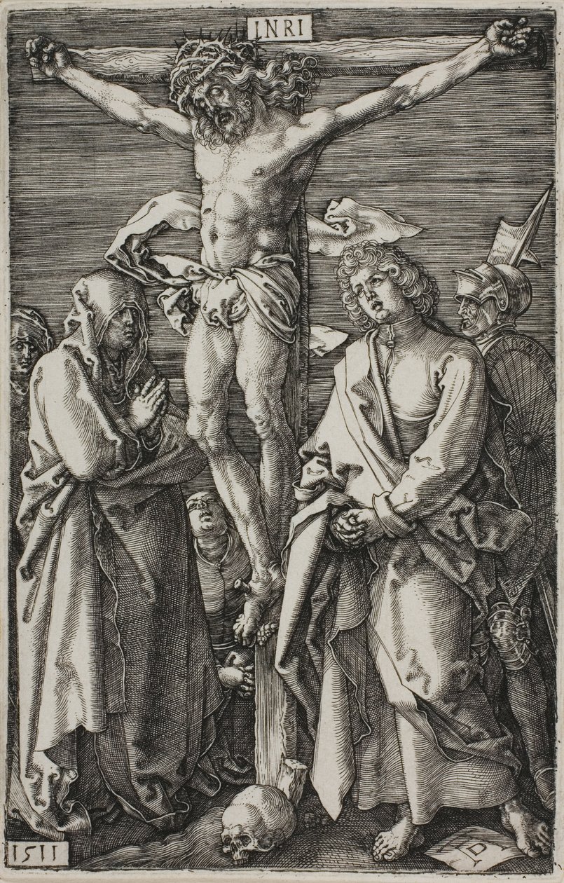 Ukřižování, z The Engraved Passion od Albrecht Dürer