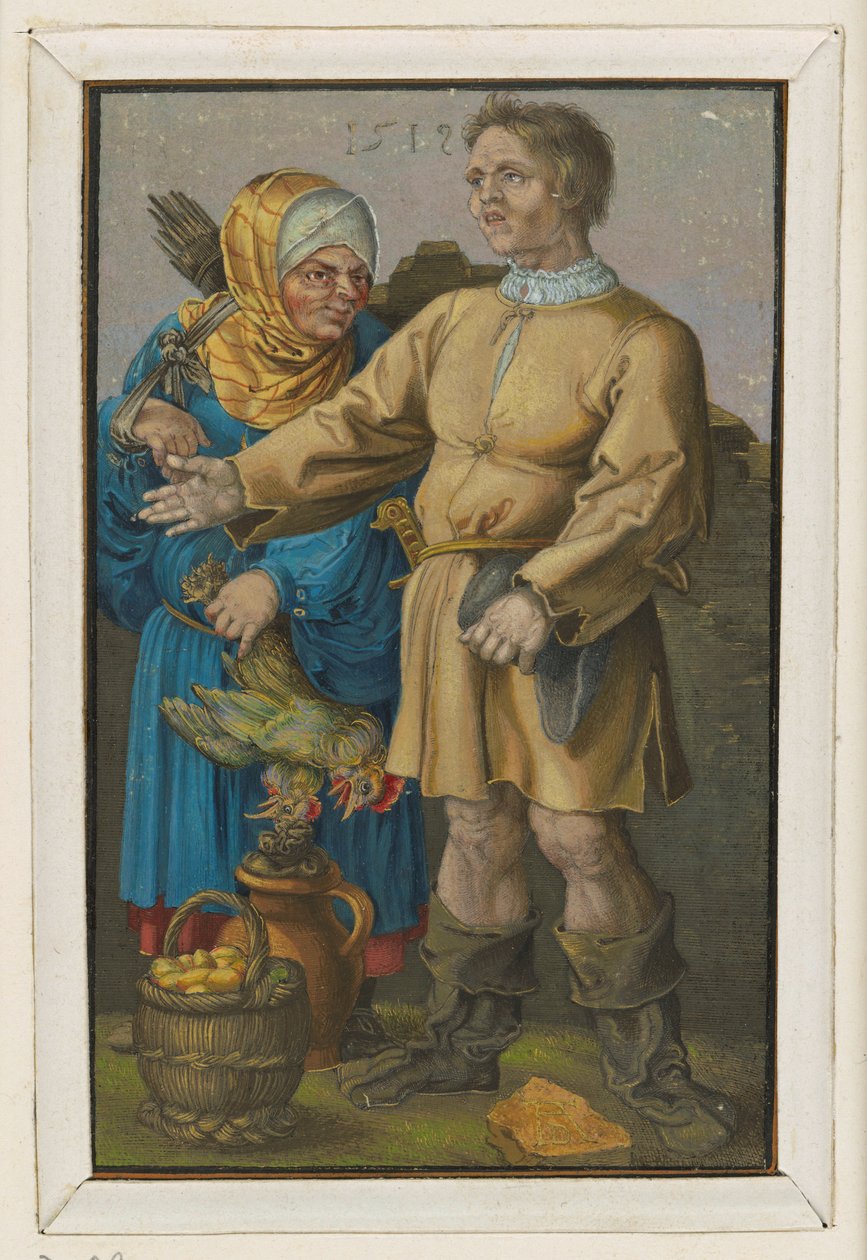 Selský pár na trhu od Albrecht Dürer