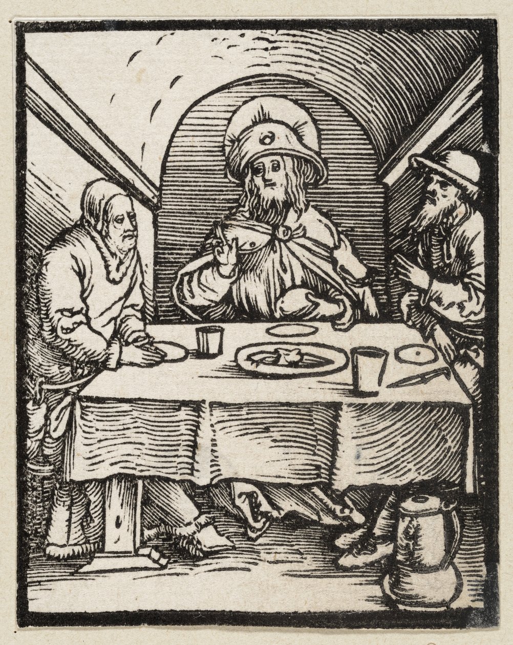 Večeře v Emauzích (43 náboženských témat) od Albrecht Dürer