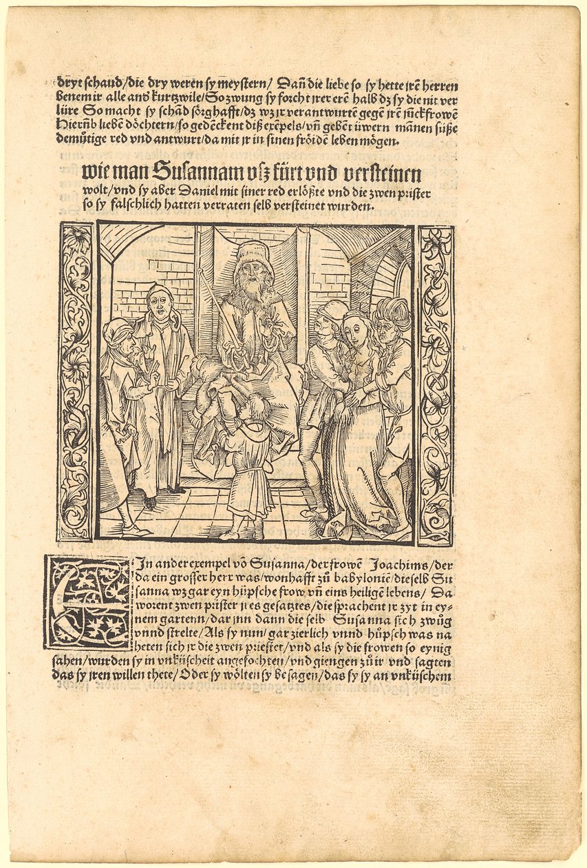 Dítě Daniel usvědčuje Zuzaniny žalobce před soudem od Albrecht Dürer