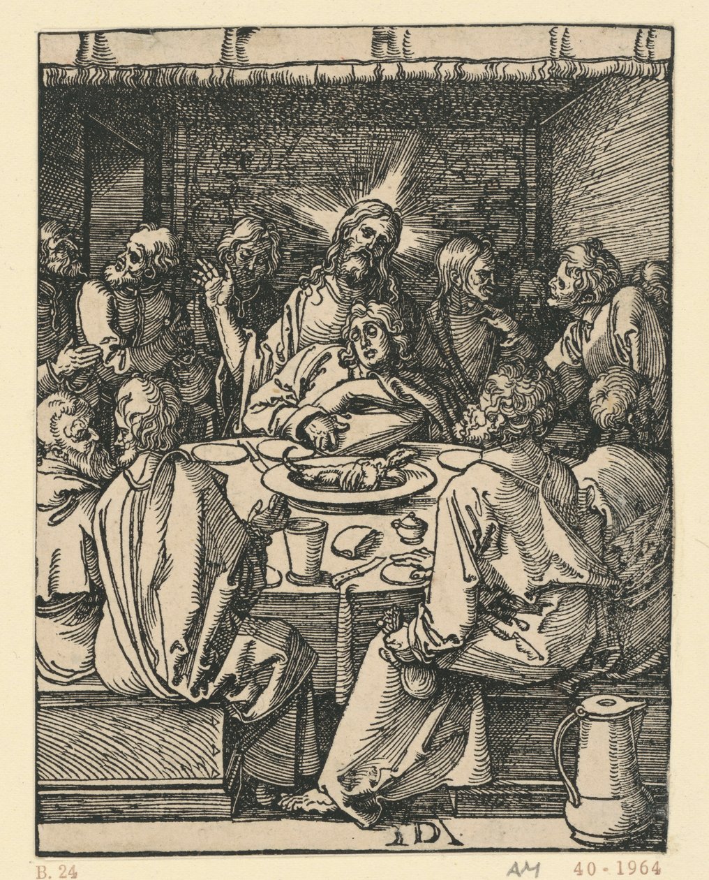 Poslední večeře (Malé pašije) od Albrecht Dürer