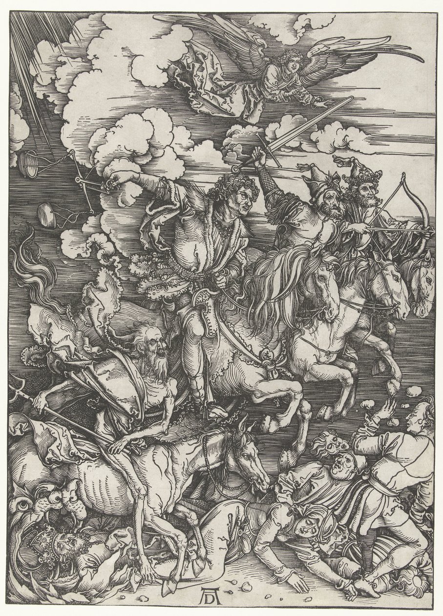 Čtyři jezdci z Apokalypsy od Albrecht Dürer