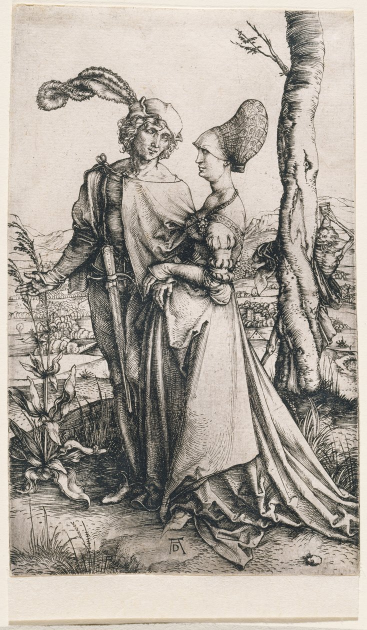 Smrt a milenci od Albrecht Dürer