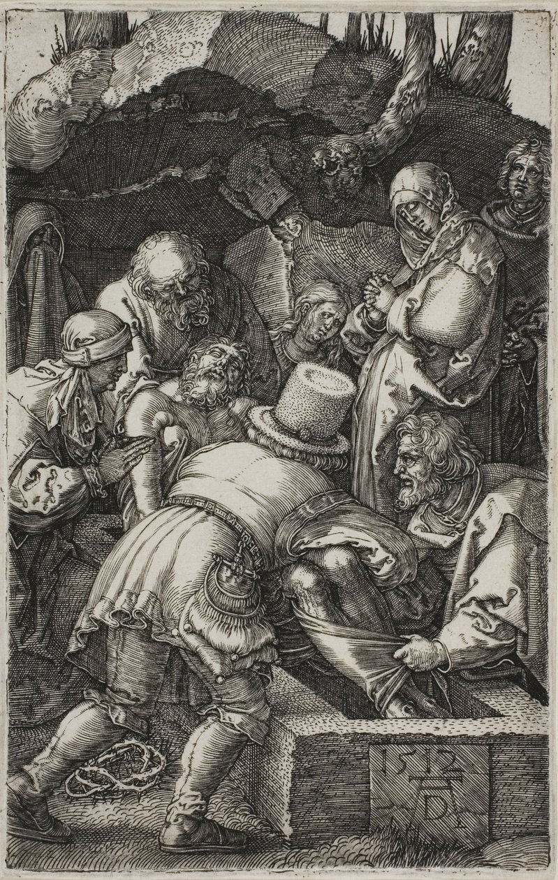 Depozice, z The Engraved Passion od Albrecht Dürer