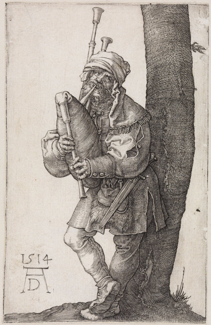 Hráč na dudy od Albrecht Dürer