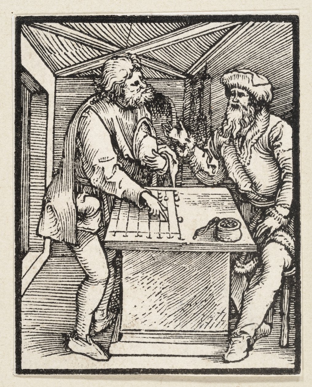 Boháč a jeho správce (z: Postilla, 43 dřevorytů) od Albrecht Dürer