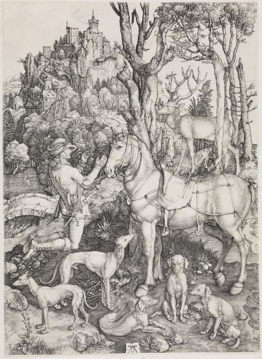 Svatý Eustachius od Albrecht Dürer