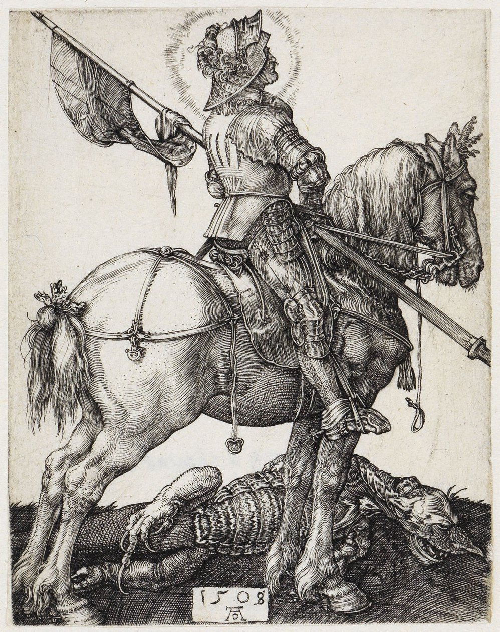 Svatý Jiří na koni od Albrecht Dürer