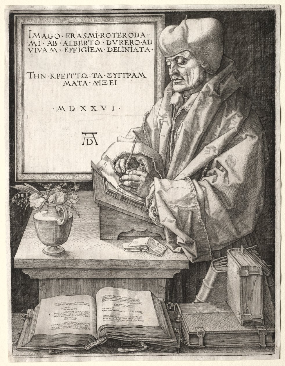 Desiderius Erasmus Rotterdamský od Albrecht Dürer