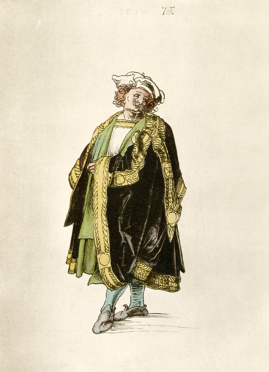 Návrh šatů císařského dvora od Albrecht Dürer