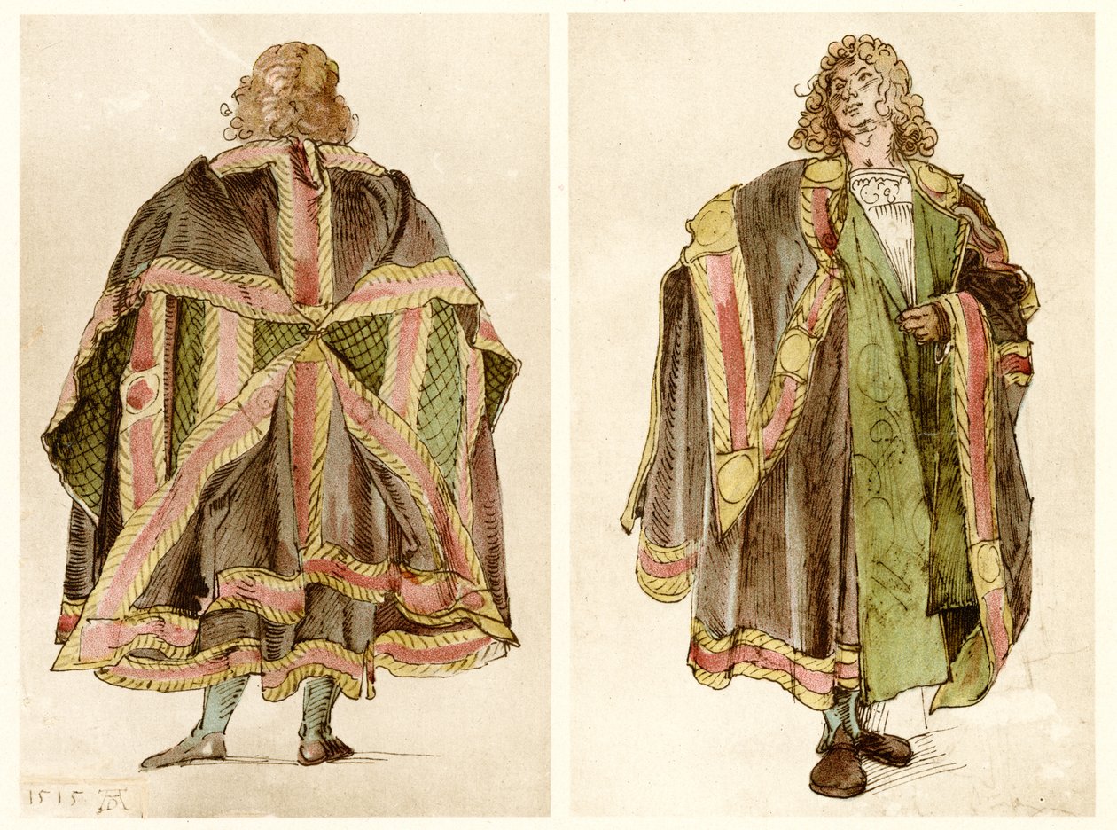 Návrhy kostýmů císařského dvora od Albrecht Dürer