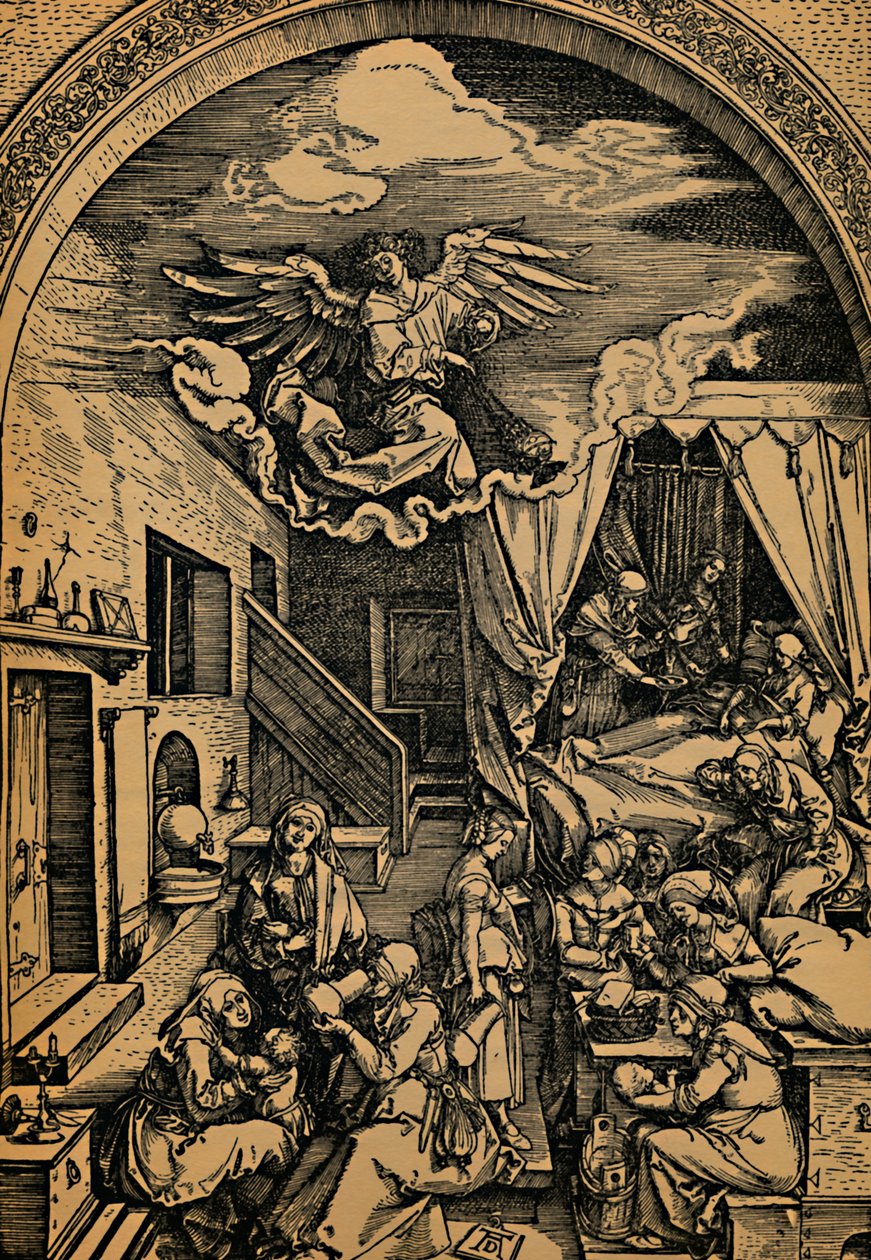 Narození Marie, Narození Marie, 1503 - 1504. od Albrecht Dürer