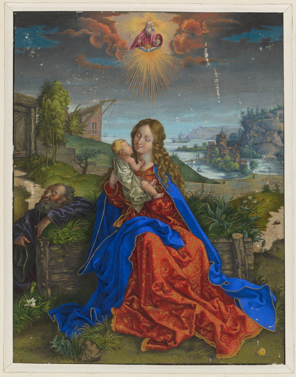 Svatá rodina s motýlem od Albrecht Dürer