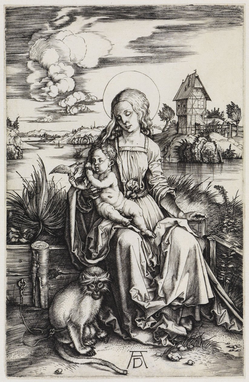 Madona s opičkou od Albrecht Dürer