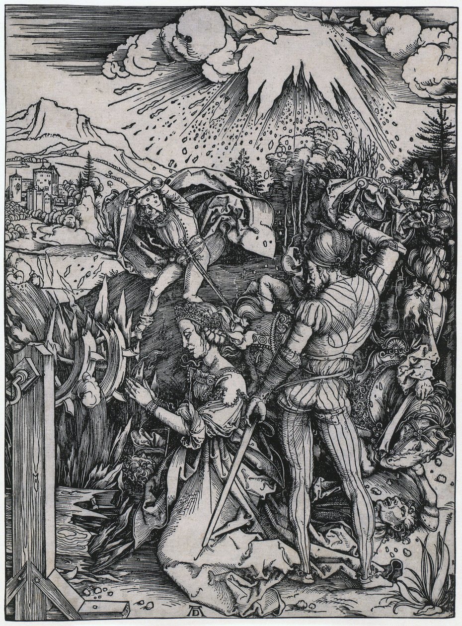 Mučení svaté Kateřiny od Albrecht Dürer