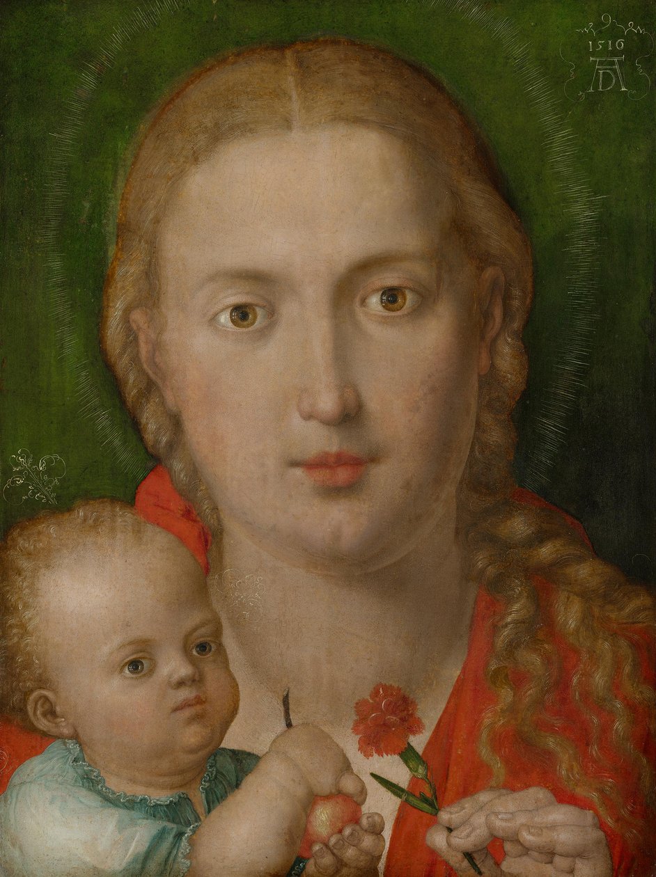 Madona s karafiátem od Albrecht Dürer