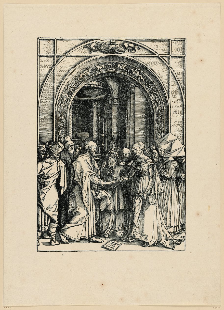 Zásnuby Panny Marie (Život Panny Marie) od Albrecht Dürer