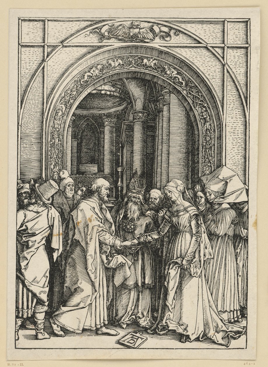 Zasnoubení Panny Marie (Život Panny Marie) od Albrecht Dürer