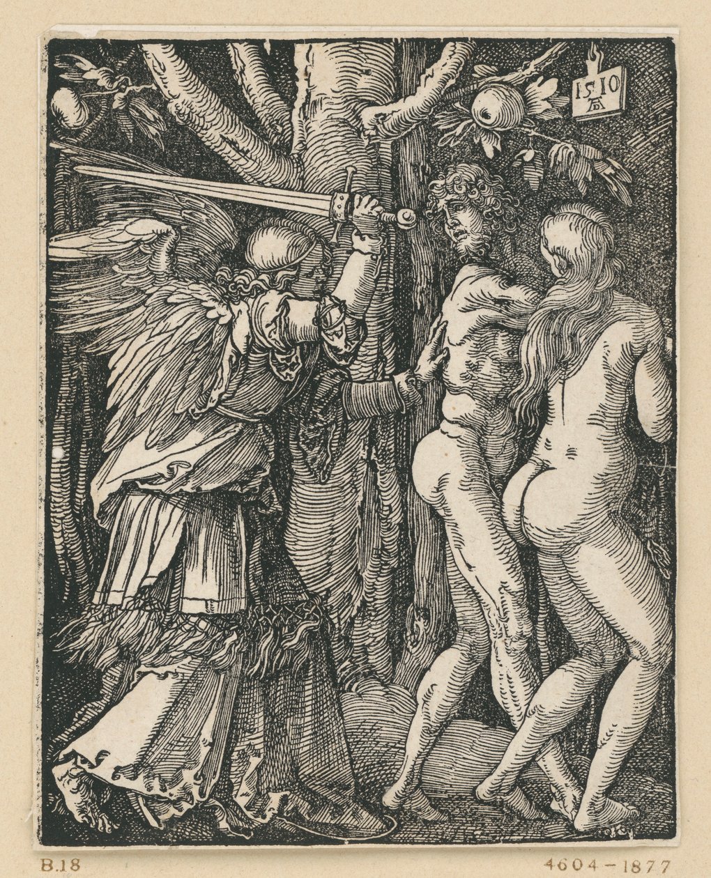 Vyhnání z ráje (Malé pašije) od Albrecht Dürer