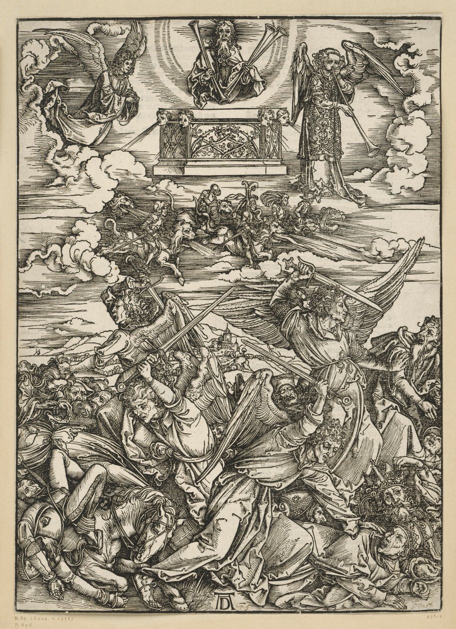Čtyři andělé pomsty (Apokalypsa) od Albrecht Dürer
