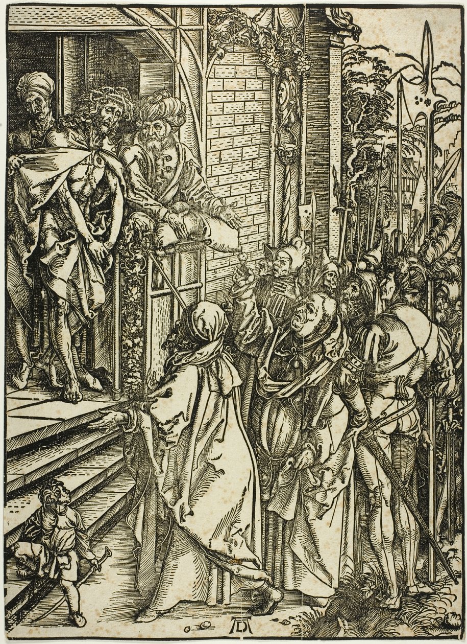 Ecce Homo - Představení Krista, z Velkého umučení od Albrecht Dürer