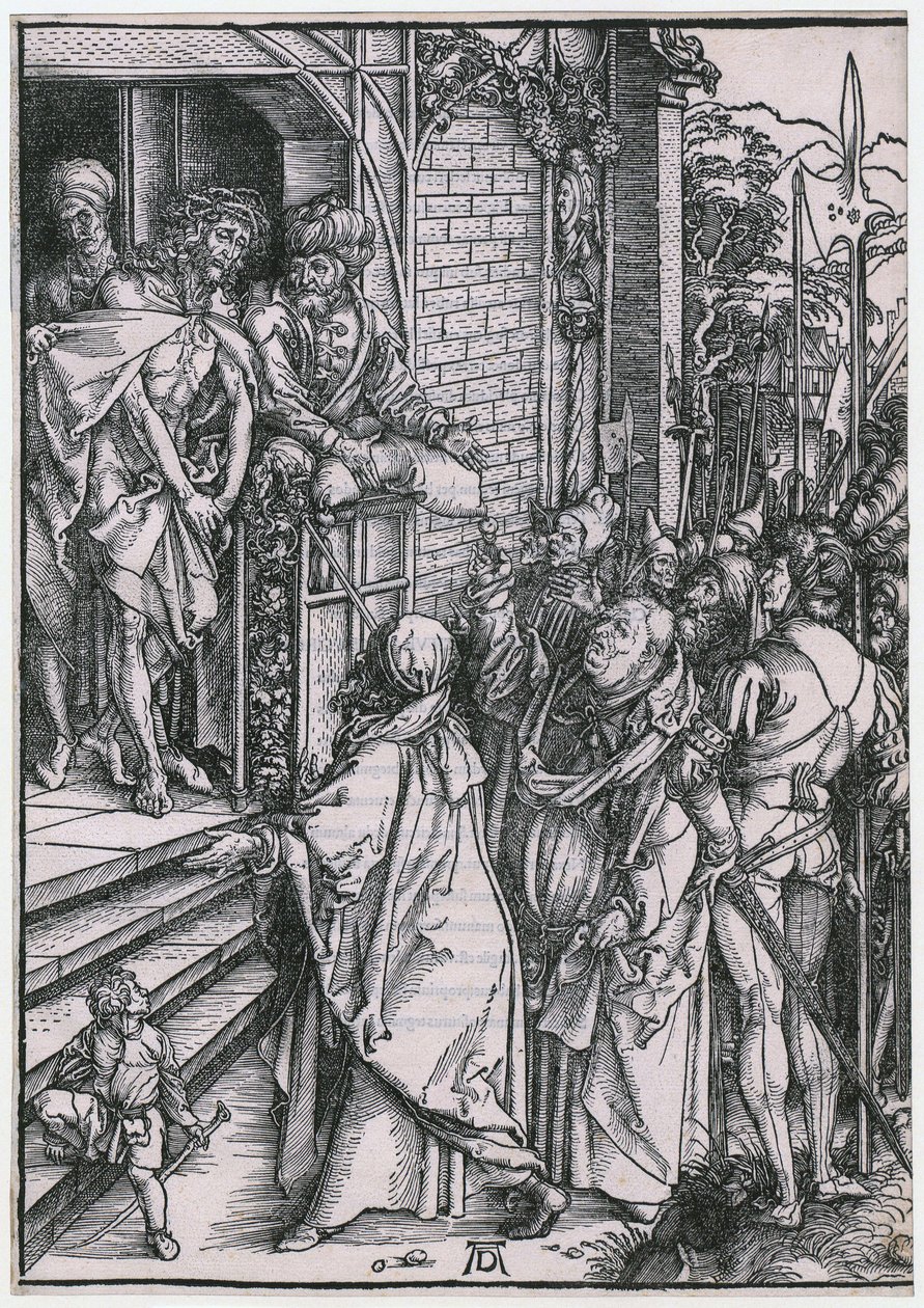 Ecce homo, list 6 ze série „Velké pašije“ od Albrecht Dürer