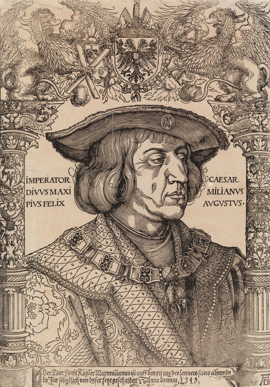 Císař Maxmilián I. od Albrecht Dürer