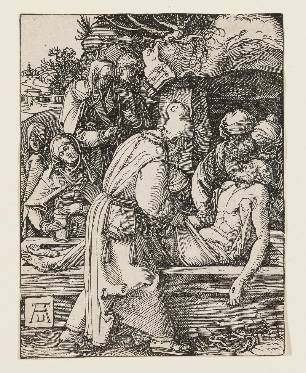 Uložení do hrobu od Albrecht Dürer