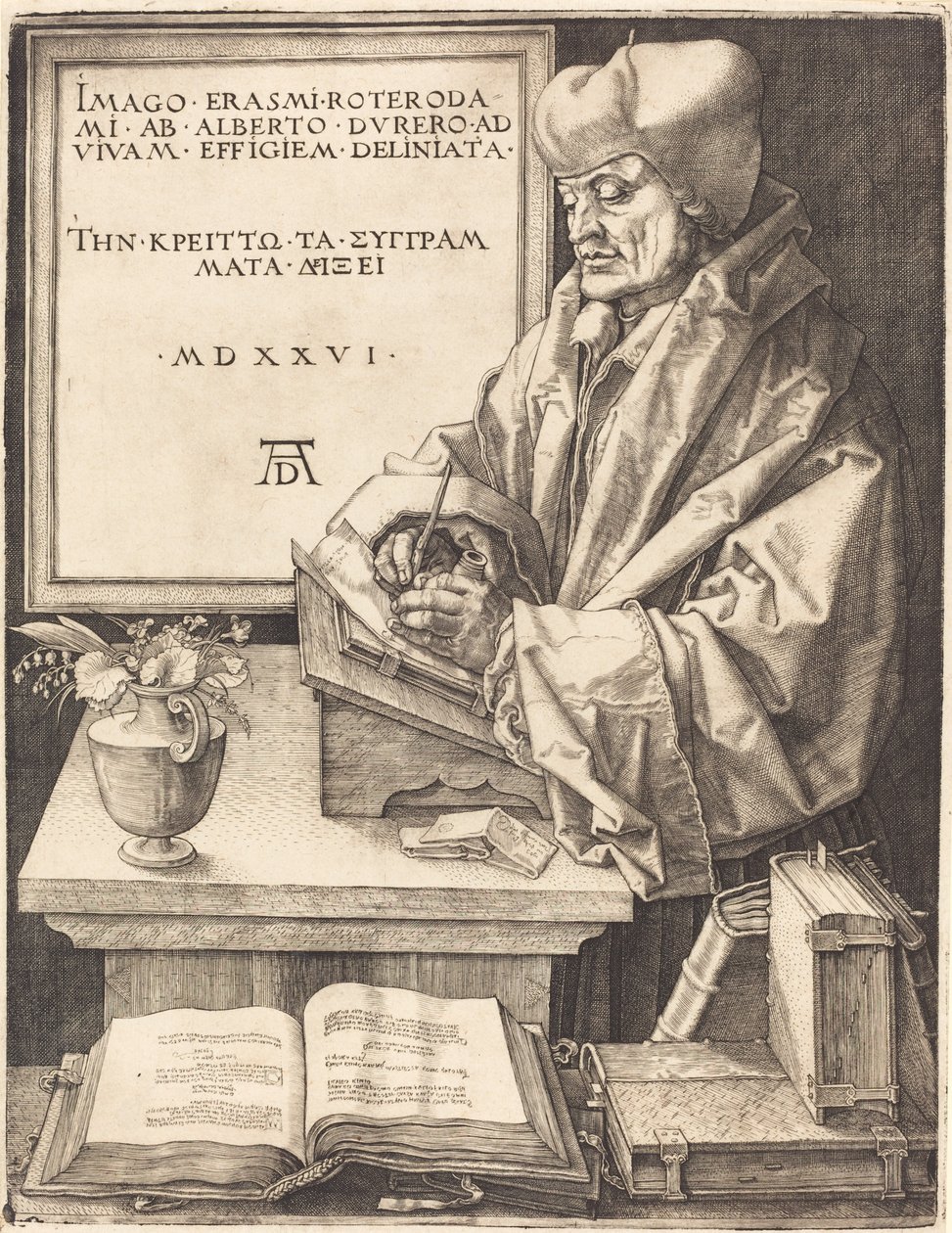 Erasmus Rotterdamský od Albrecht Dürer